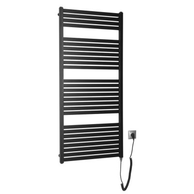 Radiator portprosop electric negru mat 60 x 133 cm Tondi-E 600W