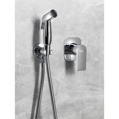 Baterie bideu incastrabila Aqualine Daphne, dispersor mobil