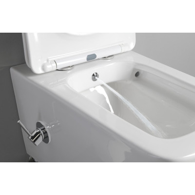 WC suspendat cu functie bideu Sapho Porto Rimless 2 in 1