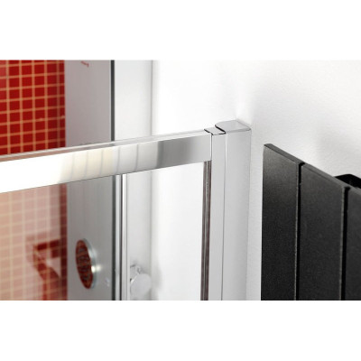 Cabina dus usi culisante patrata Polysan Lucis 90x90