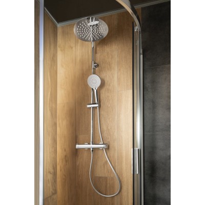 Coloana set dus cu baterie, dispersor fix si mobil SAPHO Iconic cromata