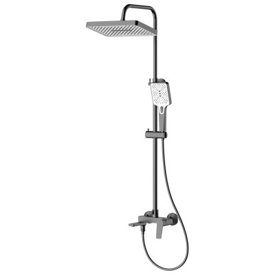 Set dus gun metal cu baterie si dispersor fix si mobil Aqualine Flery