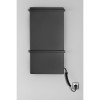 Radiator electric portprosop 40 x 80 cm negru Sapho Elmis 120W