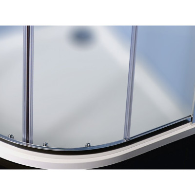 Cabina dus semirotunda Polysan Easy Line 90x90, semitransparenta