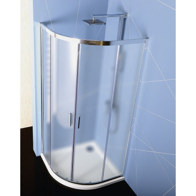 Cabina dus semirotunda Polysan Easy Line 90x90, semitransparenta