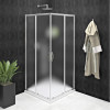 Cabina dus patrata semitransparenta usi culisante Gelco Sigma Simply 100x100