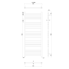 Radiator calorifer portprosop tip scara cromat 60 x 153 cm SAPHO Metro