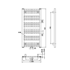 Radiator calorifer portprosop alb 60 x 93 cm Bruckner Albrecht