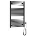 Radiator calorifer portprosop electric 60 x 96 cm 400 W negru Aqualine Direct-E