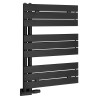 Calorifer portprosop asimetric negru 50 x 83 cm Aqualine Mythos