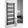 Radiator calorifer portprosop electric 60 x 162 cm 800 W negru SAPHO Metro-E