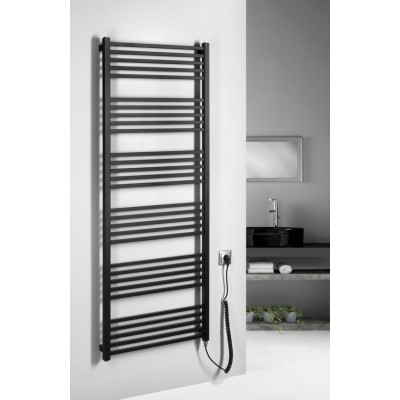 Radiator calorifer portprosop electric 60 x 162 cm 800 W negru SAPHO Metro-E