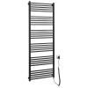 Radiator calorifer portprosop electric 60 x 162 cm 800 W negru SAPHO Metro-E