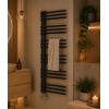 Radiator calorifer portprosop elementi laterali 50 x 120 cm negru Unixa Tubera