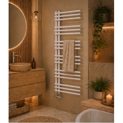 Radiator calorifer portprosop elementi laterali 50 x 120 cm alb Unixa Tubera