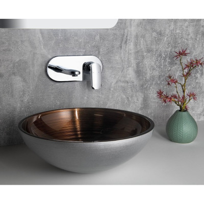 Baterie lavoar incastrabila Sapho Timea ornament oval