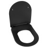 Capac WC negru mat Slim Soft Close