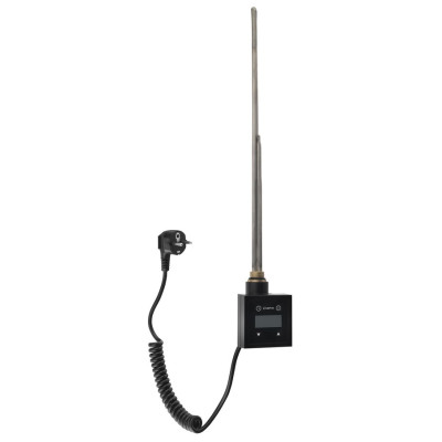 Rezistenta electrica radiator Terma KTX 600W negru cu termostat si afisaj