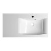 Lavoar baie marmura compozit cu blat stanga 90 x 48 cm Sapho Luciola