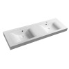 Lavoar dublu marmura compozit 160 x 50 cm Sapho Flavia