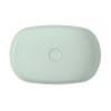Lavoar baie oval verde pe blat Isvea Infinity 55 x 36 cm