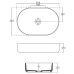 Lavoar oval cu margini subtiri Isvea Infinity 55x36 alb lucios