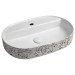 Lavoar baie oval 60 x 40 cm finisaj mozaic Isvea Infinity Terrazzo