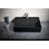 Lavoar dreptunghiular pe blat negru 60x42, margini slim, Isvea Sistema