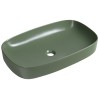 Lavoar baie verde pe blat 65 x 40 cm Sapho Matteo
