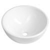 Lavoar baie rotund inalt 43 cm x h 21 cm portelan alb SAPHO Moon