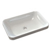 Lavoar semi-incastrabil dreptunghiular Sapho Astoria marmura compozit, 55x37