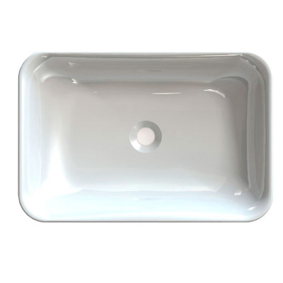 Lavoar semi-incastrabil dreptunghiular Sapho Astoria marmura compozit, 55x37