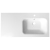 Lavoar baie cu blat marmura compozit 101 x 51 cm Sapho Areca v. dreapta