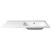 Lavoar baie cu blat marmura compozit 101 x 51 cm Sapho Areca v. dreapta