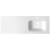 Lavoar baie cu blat marmura compozit 141 x 51 cm Sapho Areca v. dreapta