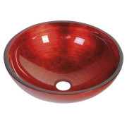 Lavoar sticla Murano rosu Rosso Impero 40