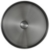 Lavoar otel inox gun metal rotund pe blat Sapho Aurum d 38 cm