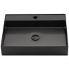 Lavoar otel inox gun metal dreptunghiular pe blat Sapho Aurum 55 x 42 cm