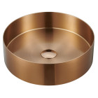 Lavoar baie rotund pe blat finisaj cupru Sapho Aurum 38 cm