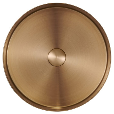 Lavoar baie rotund pe blat finisaj cupru Sapho Aurum 38 cm Lavoar baie rotund pe blat finisaj cupru Sapho Aurum 38 cm