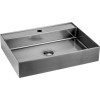 Lavoar otel inox dreptunghiular pe blat Sapho Aurum 55x42