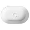Lavoar oval pe blat 60 x 38 Sapho Gerano marmura compozit