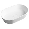 Lavoar oval pe blat 60 x 38 Sapho Gerano marmura compozit