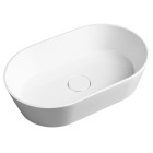 Lavoar oval pe blat 60 x 38 Sapho Gerano marmura compozit
