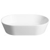 Lavoar oval pe blat 60 x 38 Sapho Gerano marmura compozit
