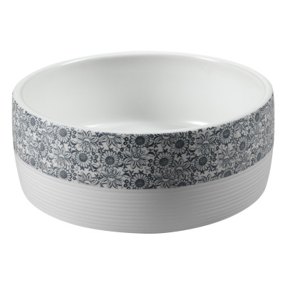 Lavoar baie rotund pictat si gravat pe blat Sapho Priori Elda 41 cm