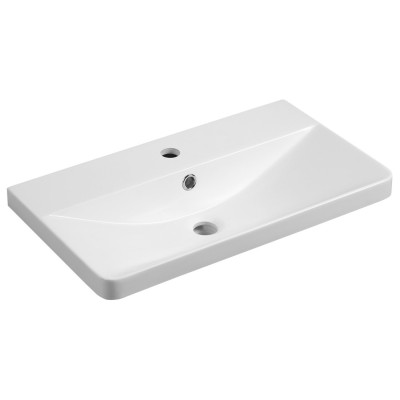 Lavoar baie marmura compozit pentru mobilier Aqualine Sen 61 x 35 cm