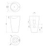 Lavoar baie freestanding rotund 50 x 84 cm Aqualine Lavoar baie freestanding rotund 50 x 84 cm Aqualine