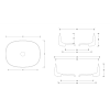 Lavoar pe blat 50 x 40 Sapho Jumper