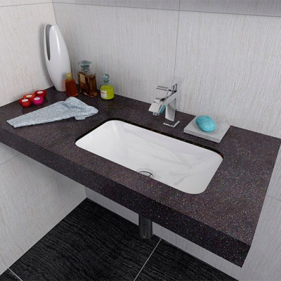 Lavoar sub blat dreptunghiular marmura compozit 50 x 36 cm Sapho Kama